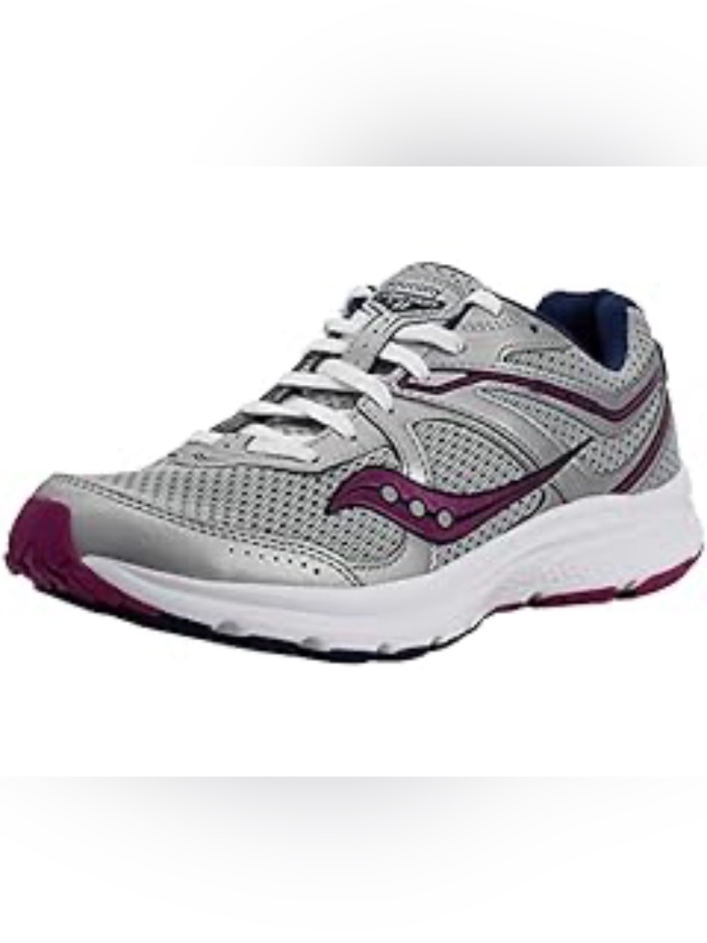 Saucony Cohesion II Womens Sz 8  NEW Running Shoes Gray Violet Grid Cushioning